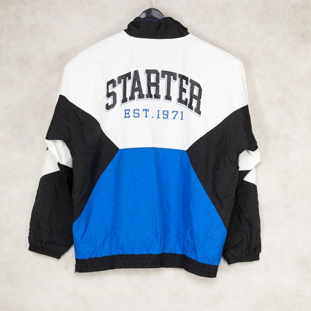 Starter Half-Zip Pullover Windbreaker Jacket Blue… - image 3